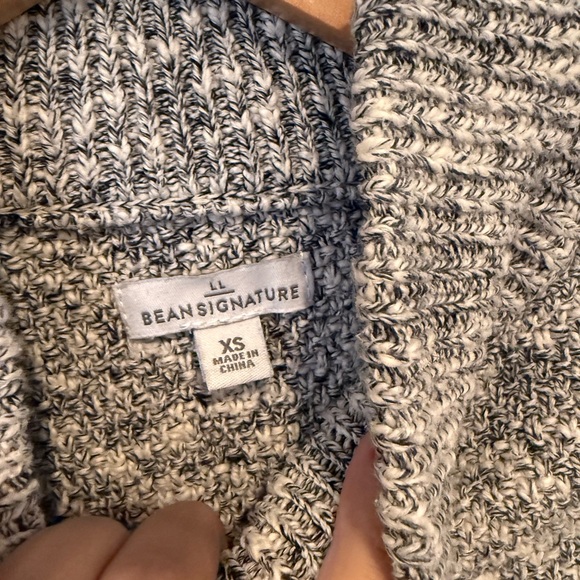 LL Bean Ragg sweater with funnelneck - Picture 3 of 5